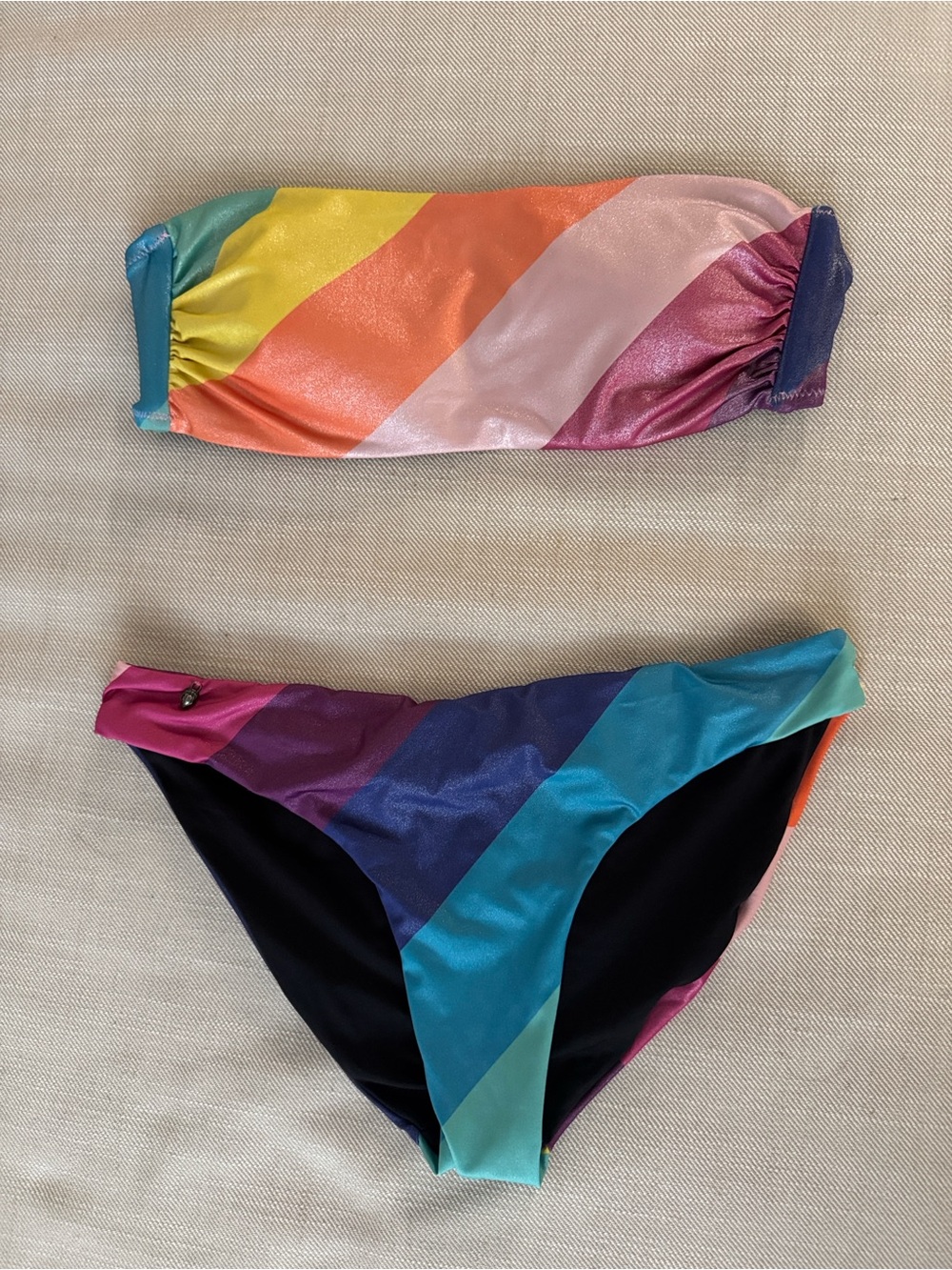 Kurt Geiger Multicolored Rainbow Bikini Swimsuit